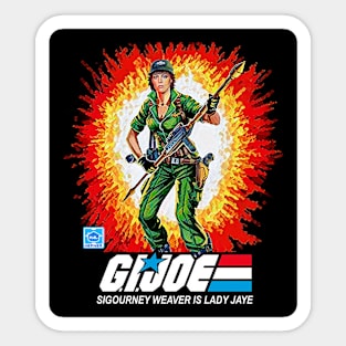 Sigourney Weaver as Lady Jaye in the Gi Joe Movie that never was Sticker